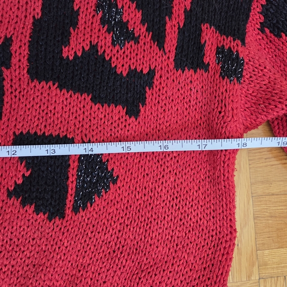 Red Geometric Sweater - Picture 10 of 15